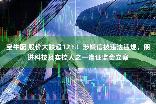 宝牛配 股价大跌超12%！涉嫌信披违法违规，朗进科技及实控人之一遭证监会立案